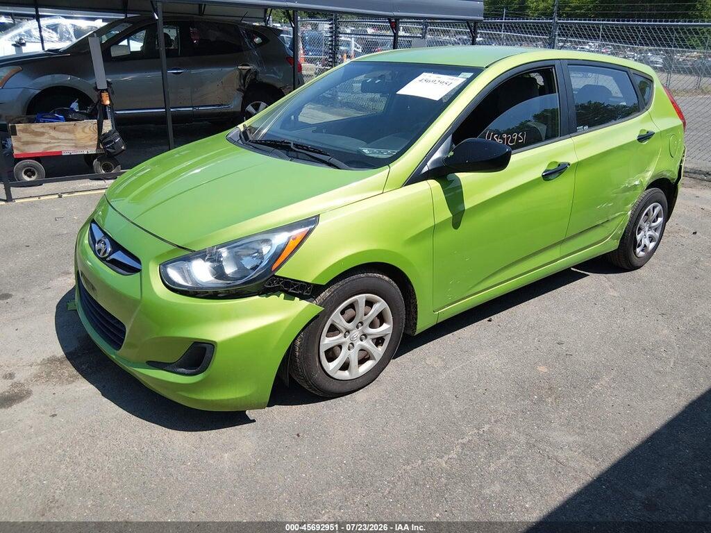 KMHCT5AE0CU052989 2012 HYUNDAI ACCENT photo no. 2