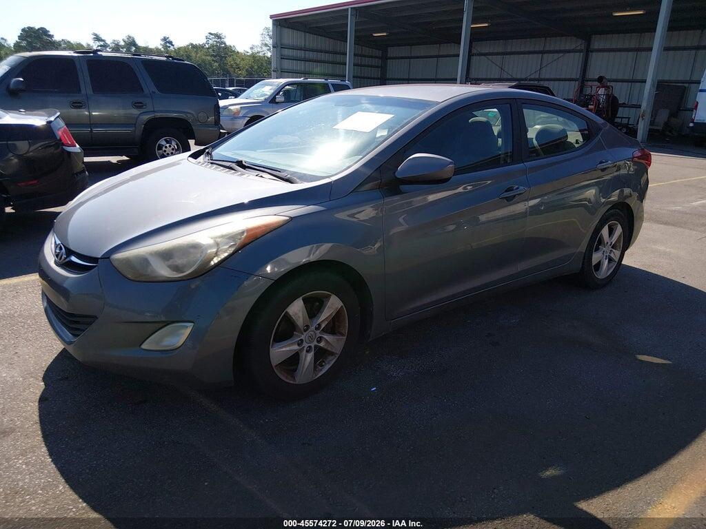 5NPDH4AE5CH086392 2012 HYUNDAI ELANTRA photo no. 2