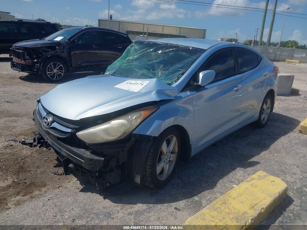 KMHDH4AE3CU392864 2012 HYUNDAI ELANTRA photo no. 2