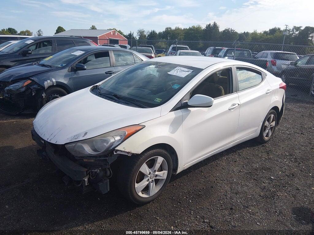 5NPDH4AE1CH067905 2012 HYUNDAI ELANTRA photo no. 2