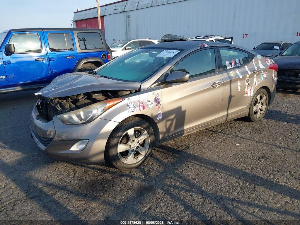 5NPDH4AE2CH086740 2012 HYUNDAI ELANTRA photo no. 2