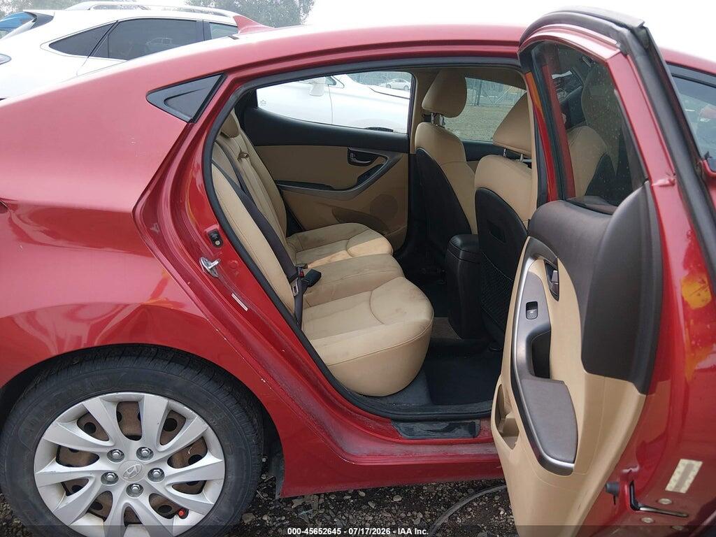 KMHDH4AEXCU304358 2012 HYUNDAI ELANTRA photo no. 8