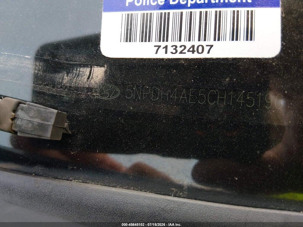 5NPDH4AE5CH145196 2012 HYUNDAI ELANTRA photo no. 11
