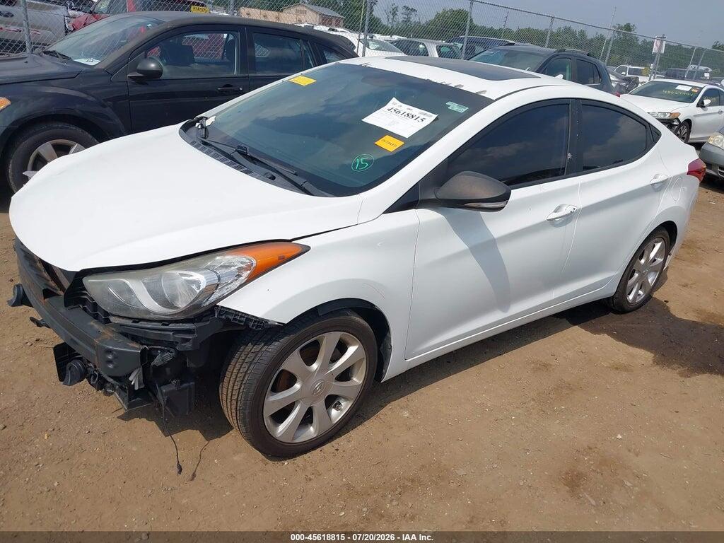 5NPDH4AE5CH107046 2012 HYUNDAI ELANTRA photo no. 2