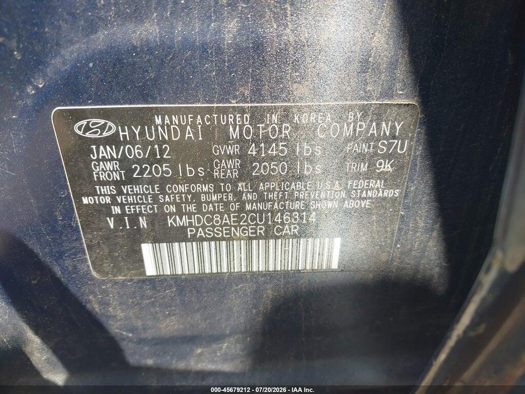 KMHDC8AE2CU146314 2012 HYUNDAI ELANTRA TOURING photo no. 9
