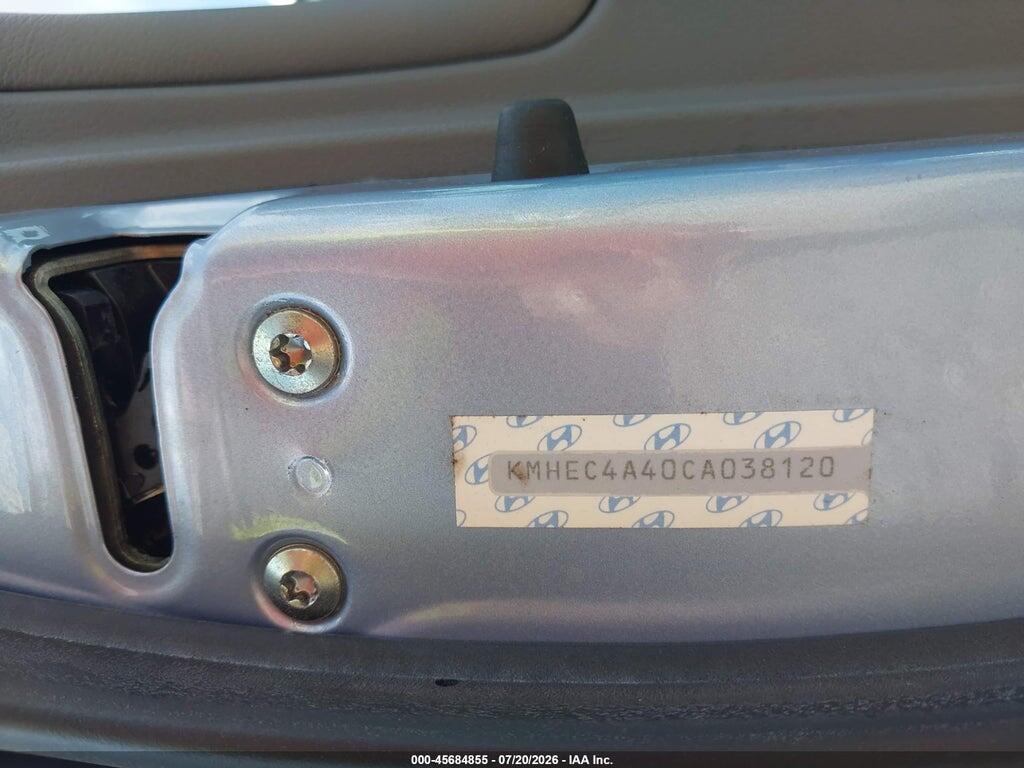 KMHEC4A40CA038120 2012 HYUNDAI SONATA HYBRID photo no. 9