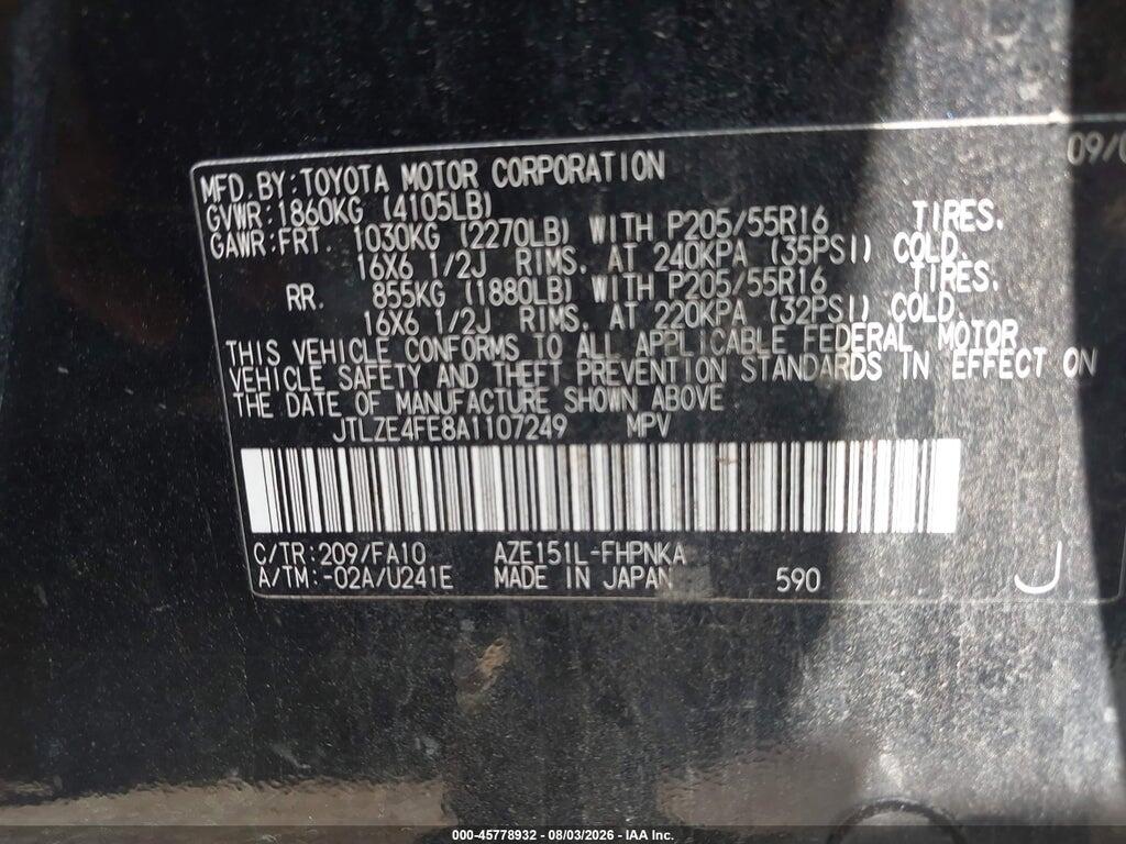 JTLZE4FE8A1107249 2010 SCION XB photo no. 9