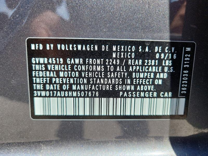 2017 VOLKSWAGEN GOLF SPORTWAGEN S — Фото 12 из 12