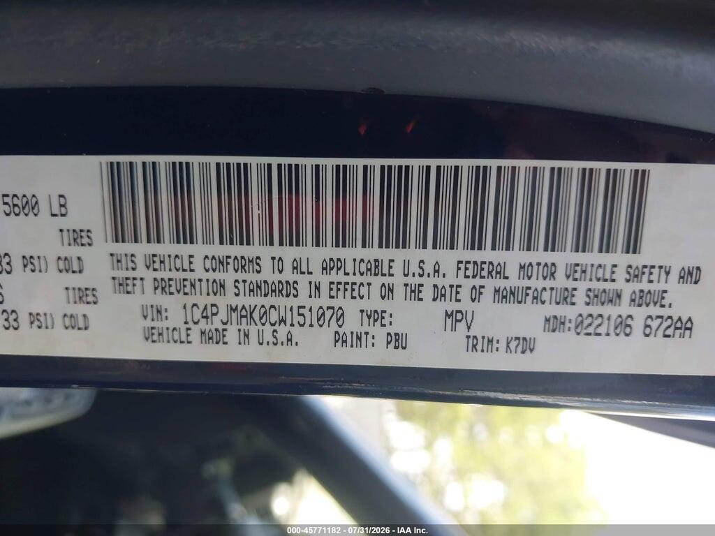 1C4PJMAK0CW151070 2012 JEEP LIBERTY photo no. 9