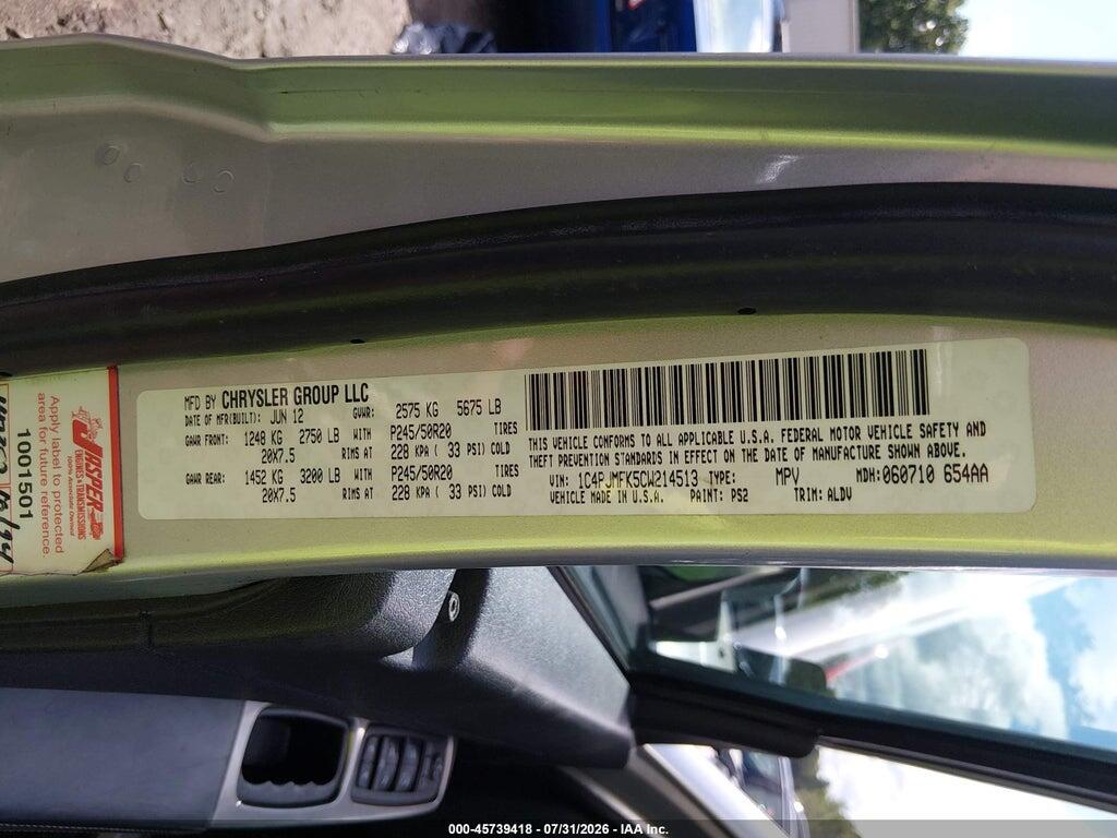 1C4PJMFK5CW214513 2012 JEEP LIBERTY photo no. 9