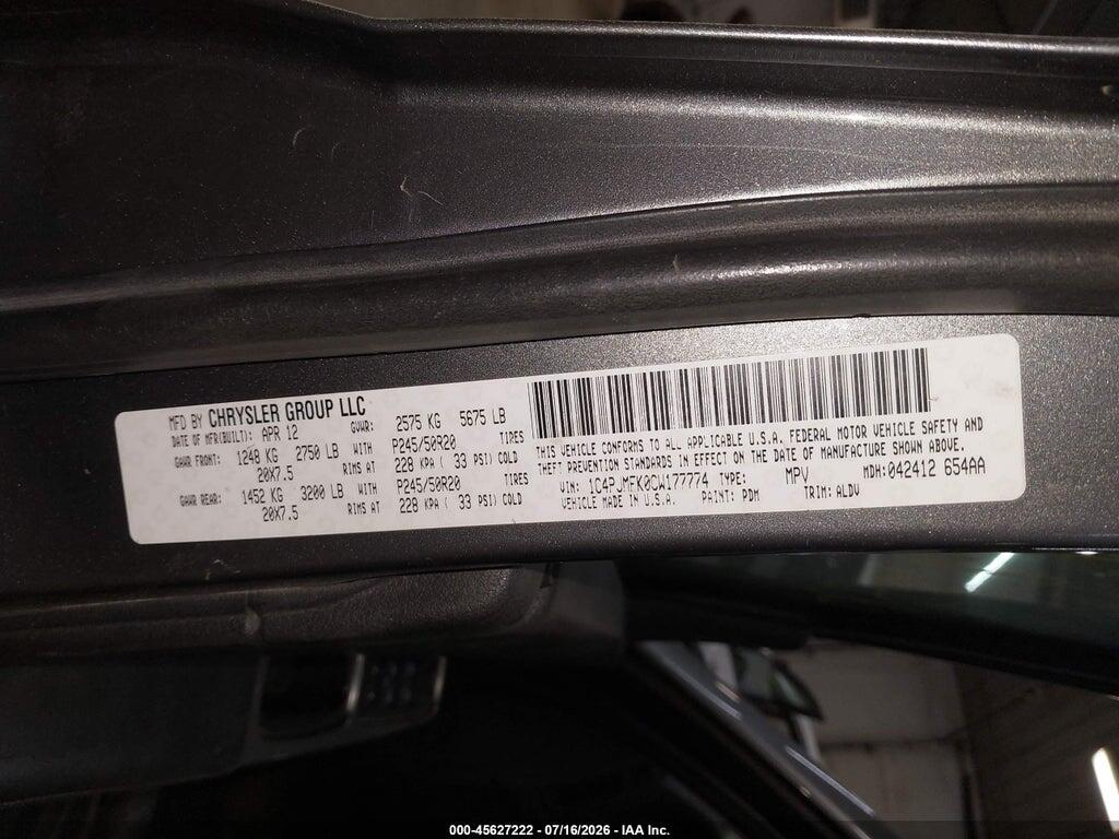 1C4PJMFK0CW177774 2012 JEEP LIBERTY photo no. 9