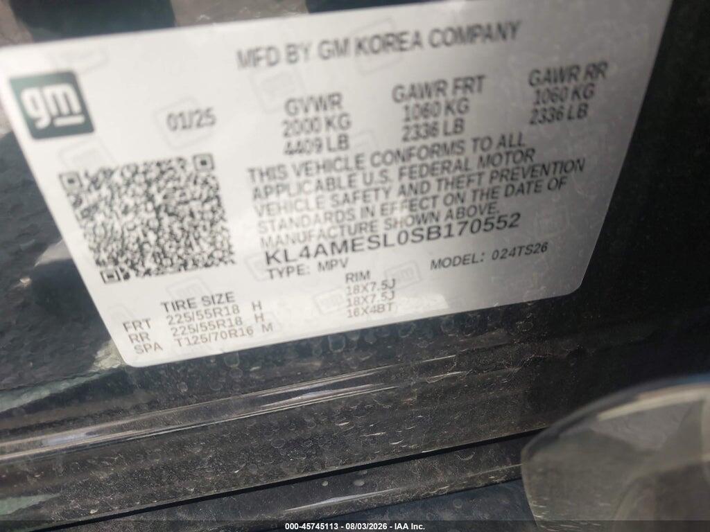 KL4AMESL0SB170552 2025 BUICK ENCORE GX photo no. 9