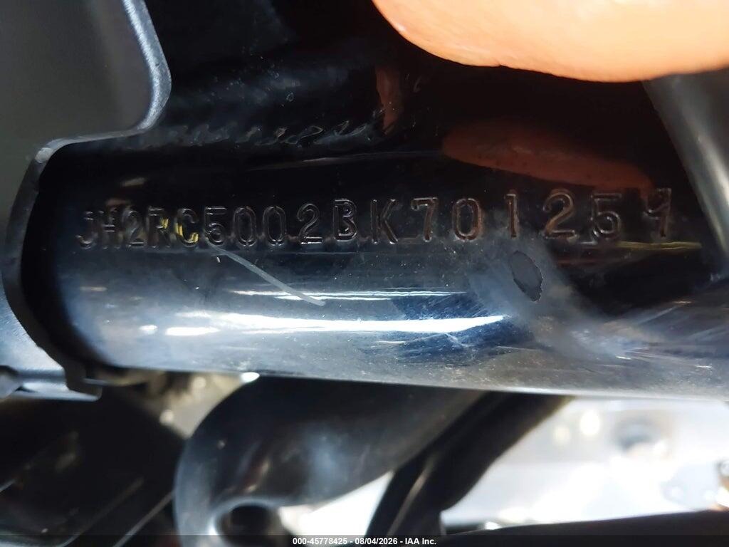 JH2RC5002BK701259 2011 HONDA VT750 photo no. 10
