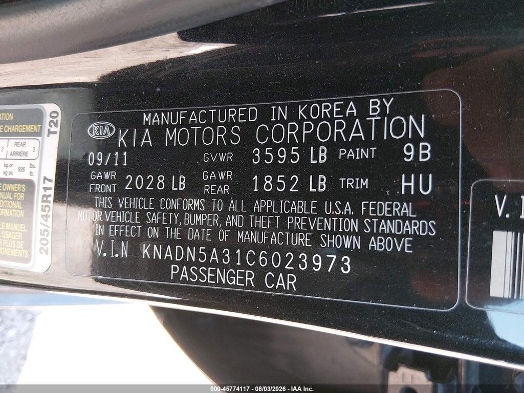 KNADN5A31C6023973 2012 KIA RIO5 photo no. 9