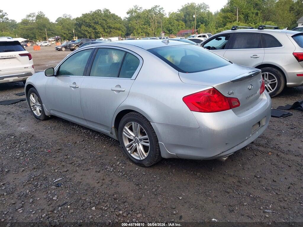 JN1DV6AR3BM650829 2011 INFINITI G25X photo no. 3