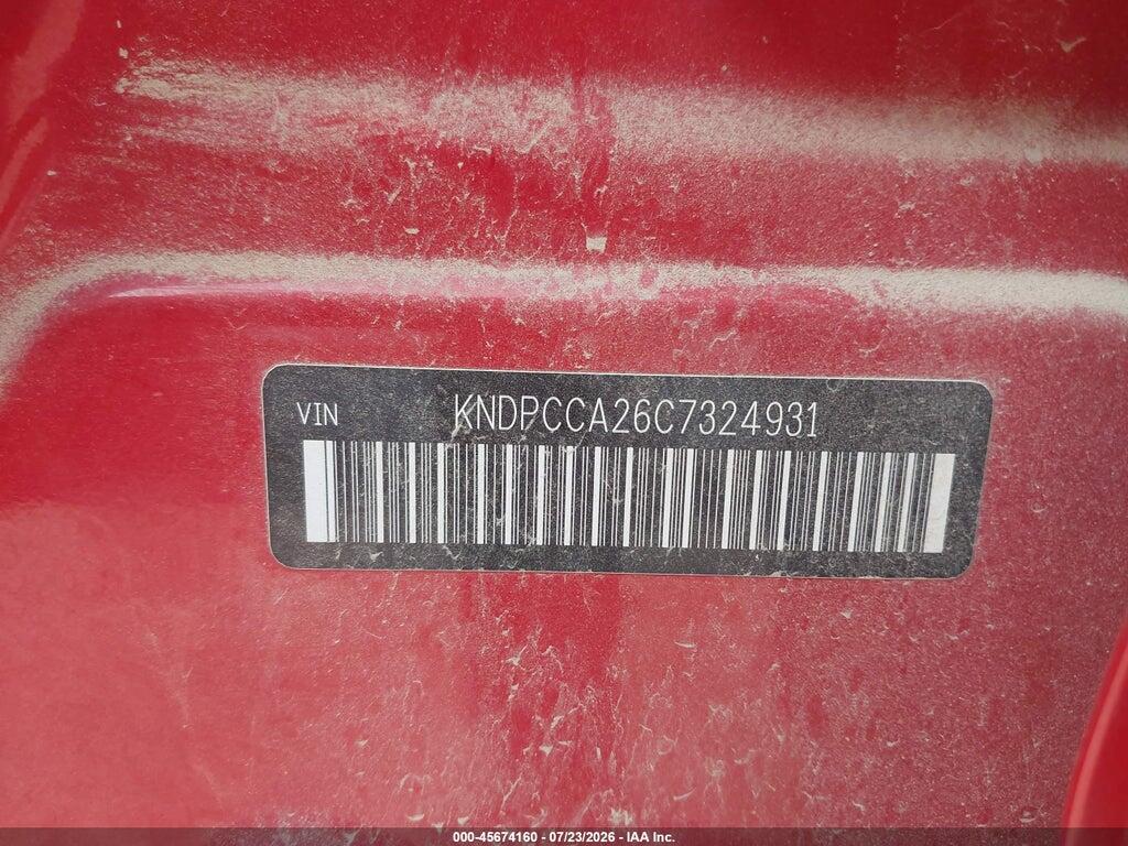 KNDPCCA26C7324931 2012 KIA SPORTAGE photo no. 9