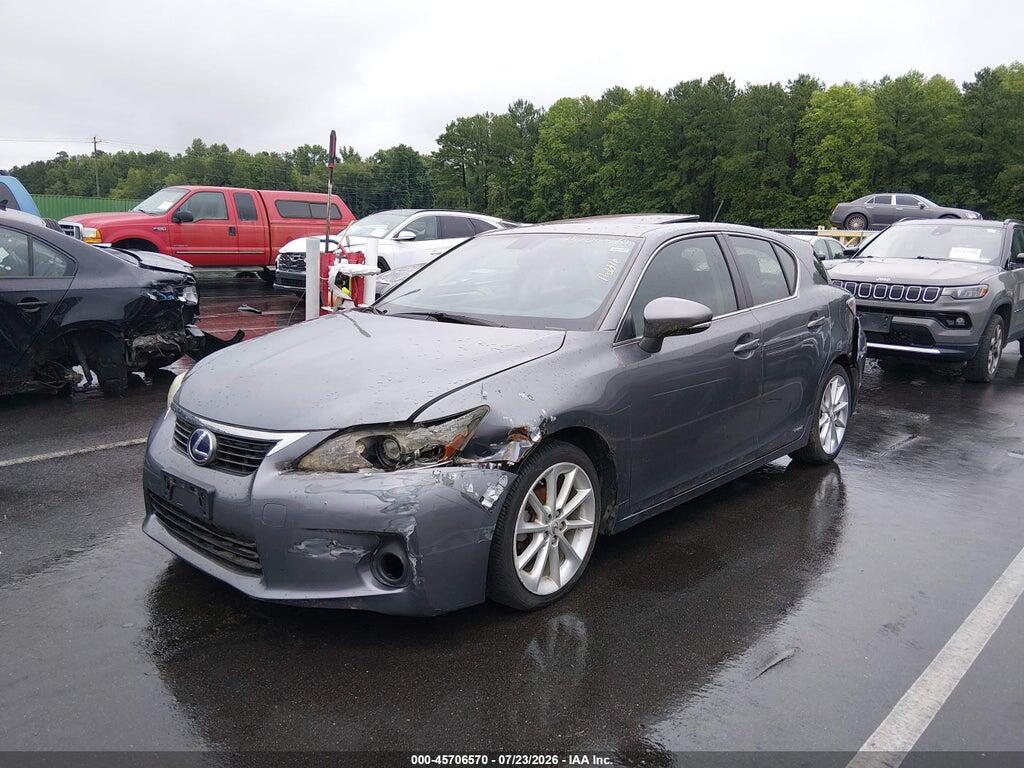 JTHKD5BH2C2086772 2012 LEXUS CT 200H photo no. 2