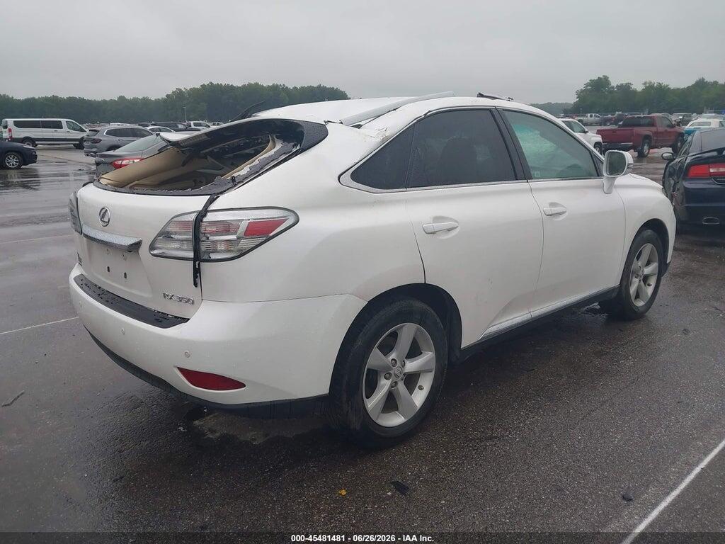 2T2BK1BA0CC126010 2012 LEXUS RX 350 photo no. 4