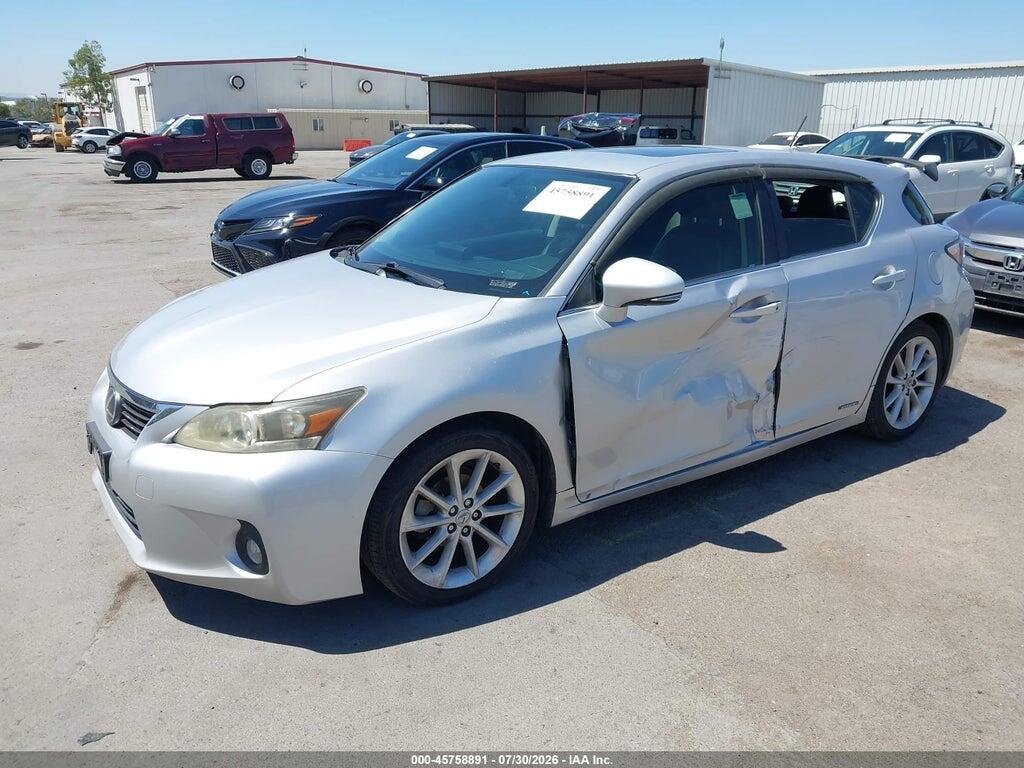 JTHKD5BH2C2098744 2012 LEXUS CT 200H photo no. 2