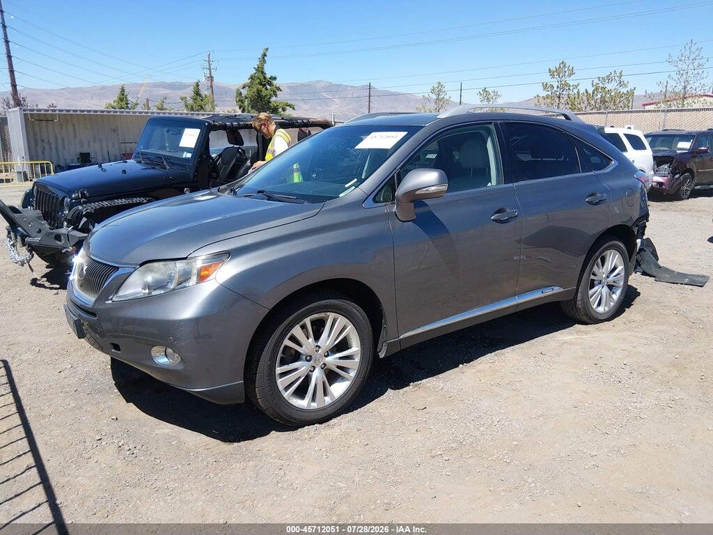 JTJBC1BA1C2424319 2012 LEXUS RX 450H photo no. 2