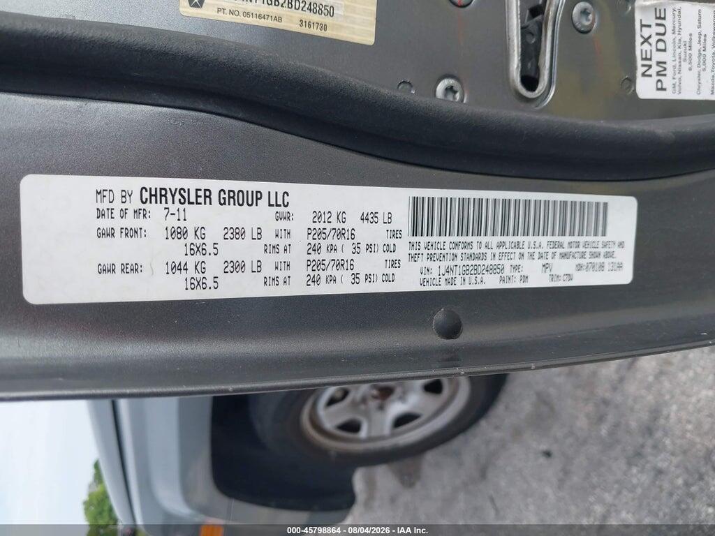 1J4NT1GB2BD248850 2011 JEEP PATRIOT photo no. 9