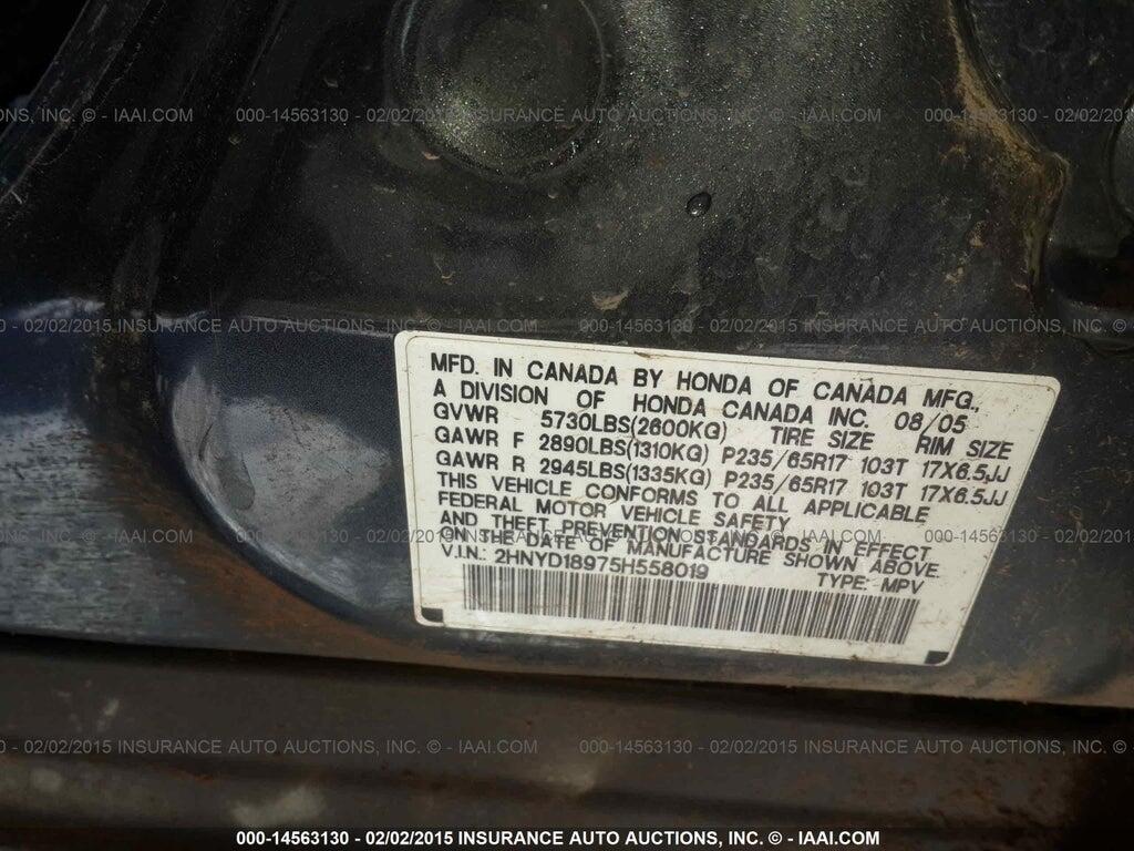 2HNYD18975H558019 2005 ACURA MDX photo no. 9