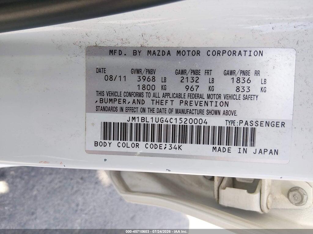 JM1BL1UG4C1520004 2012 MAZDA MAZDA3 photo no. 9