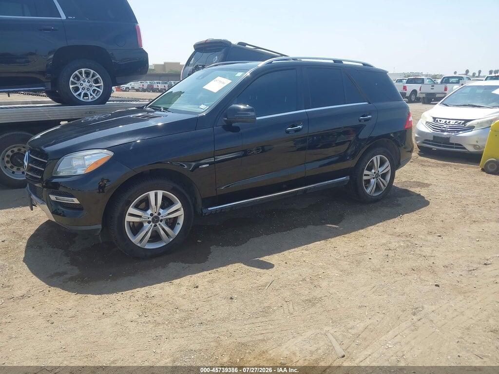 4JGDA5HB5CA030185 2012 MERCEDES-BENZ ML 350 photo no. 2