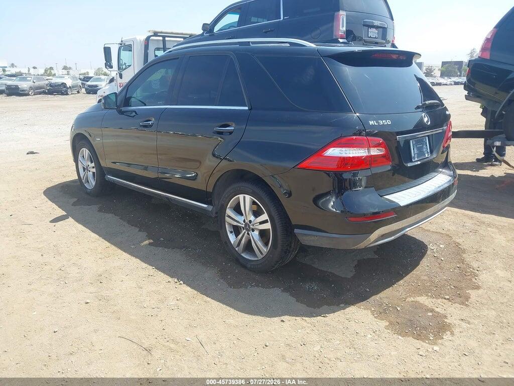 4JGDA5HB5CA030185 2012 MERCEDES-BENZ ML 350 photo no. 3