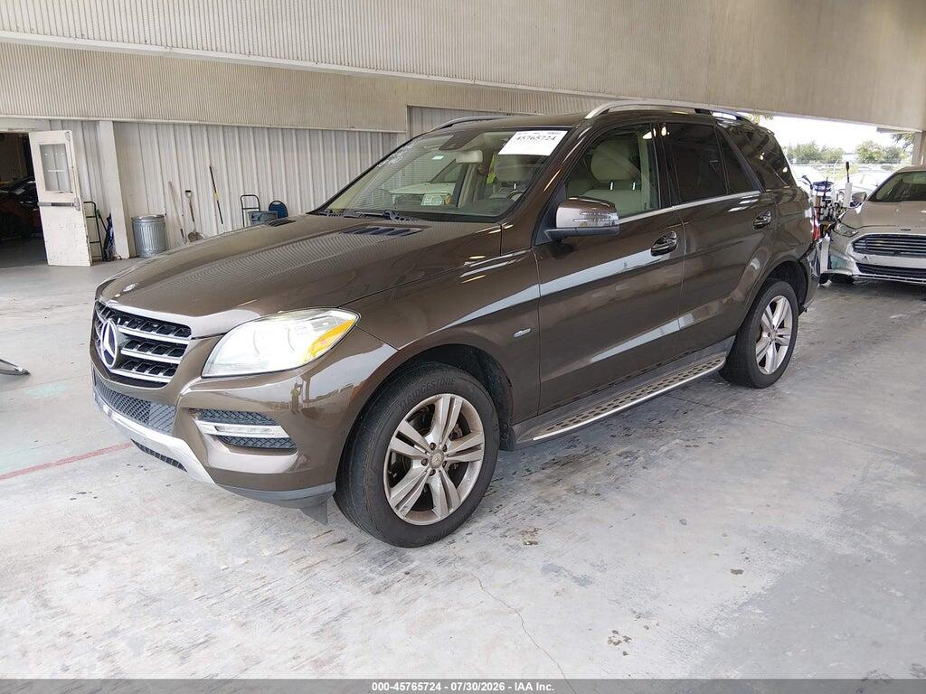 4JGDA5HB6CA025187 2012 MERCEDES-BENZ ML 350 photo no. 2