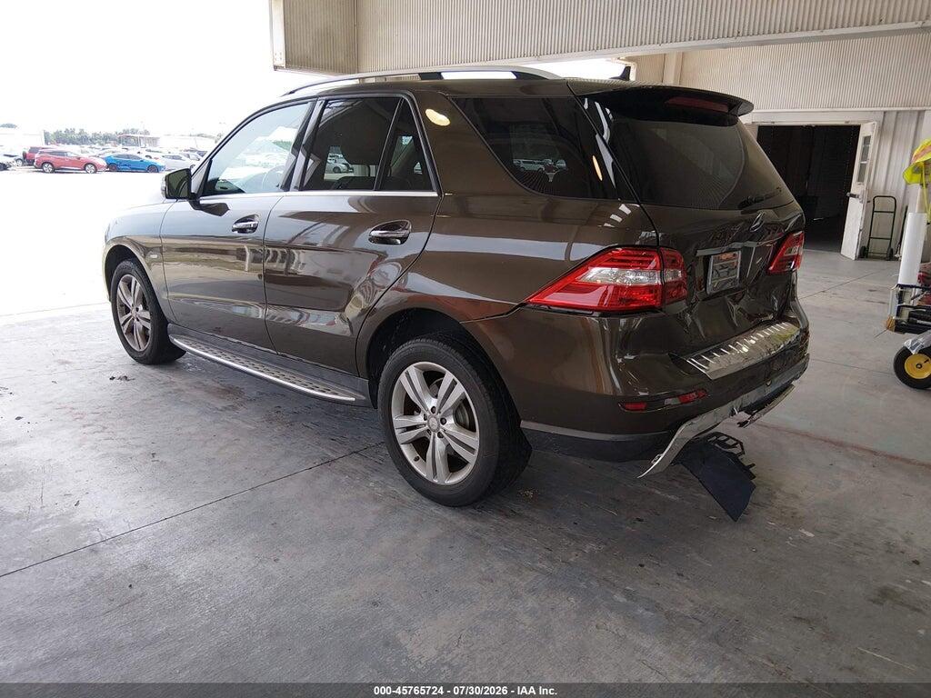 4JGDA5HB6CA025187 2012 MERCEDES-BENZ ML 350 photo no. 3