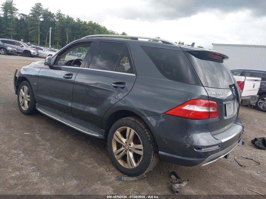4JGDA5HB7CA028681 2012 MERCEDES-BENZ ML 350 photo no. 3