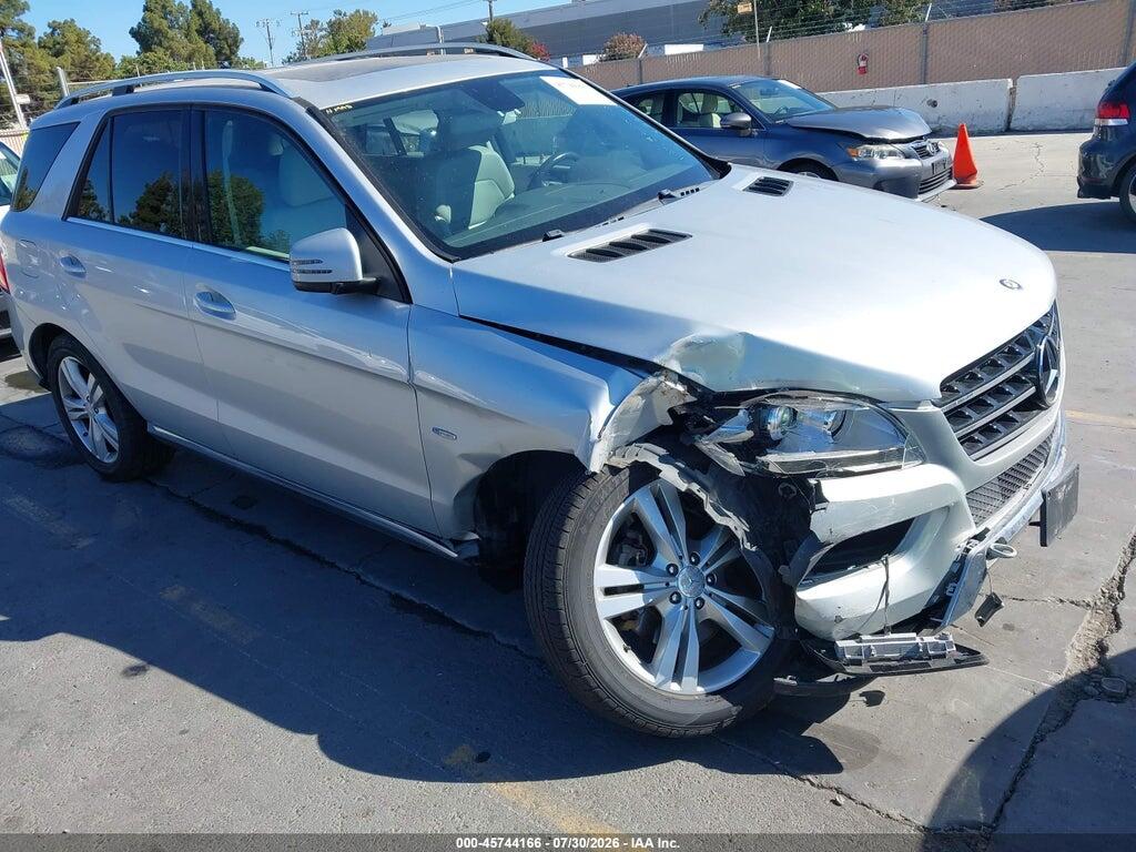 4JGDA5HB5CA013371 2012 MERCEDES-BENZ ML 350 photo no. 1