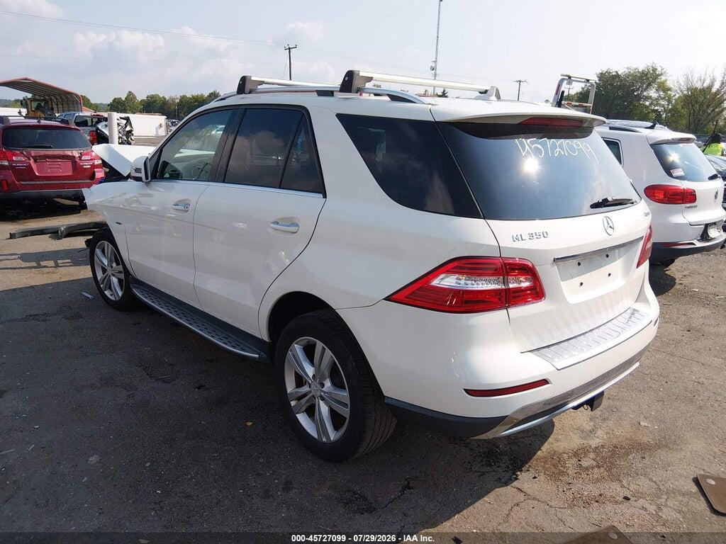 4JGDA5HB9CA037754 2012 MERCEDES-BENZ ML 350 photo no. 3