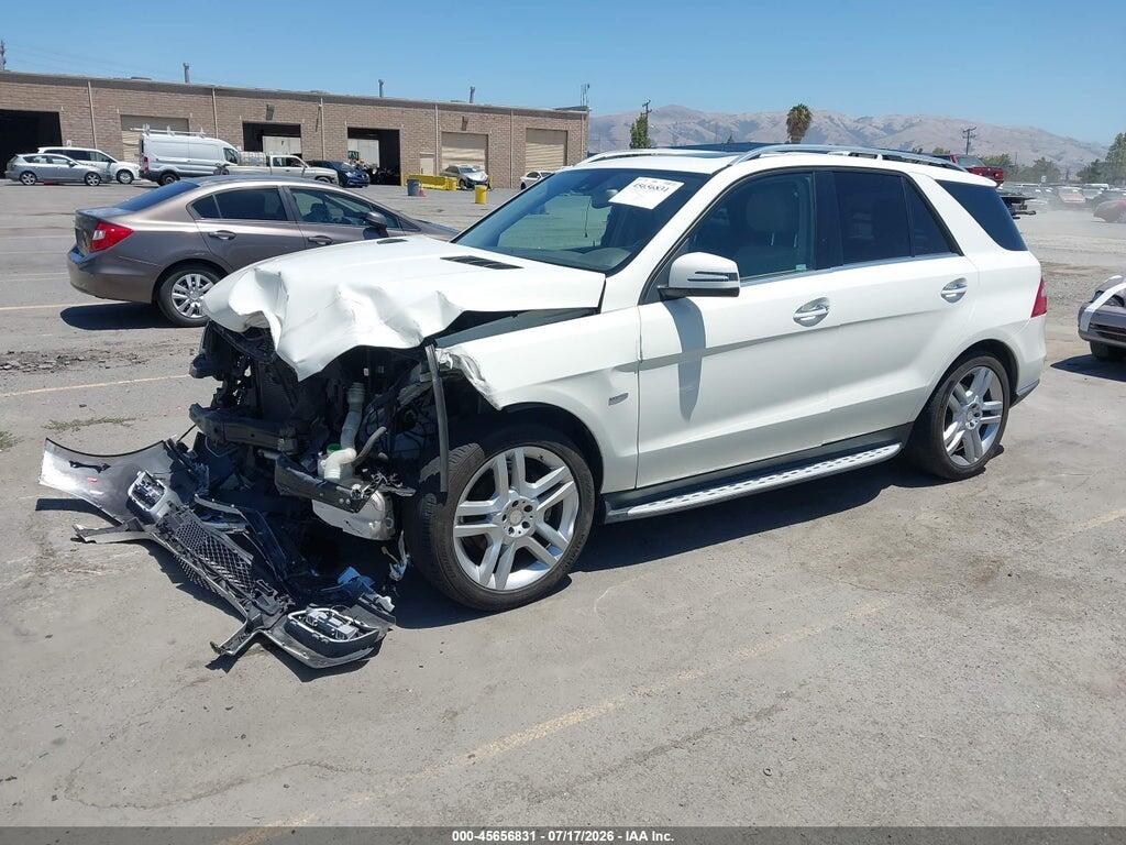 4JGDA5HB3CA042013 2012 MERCEDES-BENZ ML 350 photo no. 2