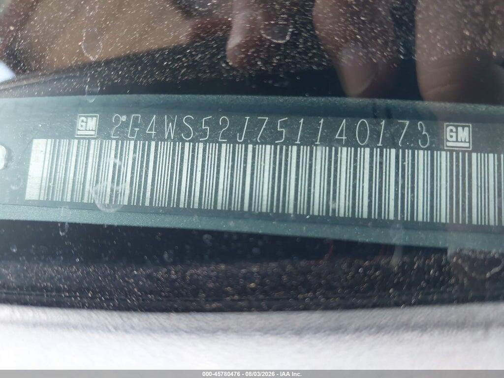 2G4WS52J751140173 2005 BUICK CENTURY photo no. 9