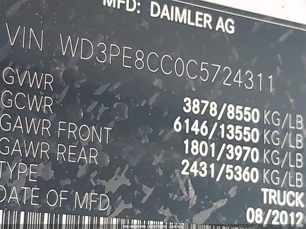 WD3PE8CC0C5724311 2012 MERCEDES-BENZ SPRINTER 2500 photo no. 9