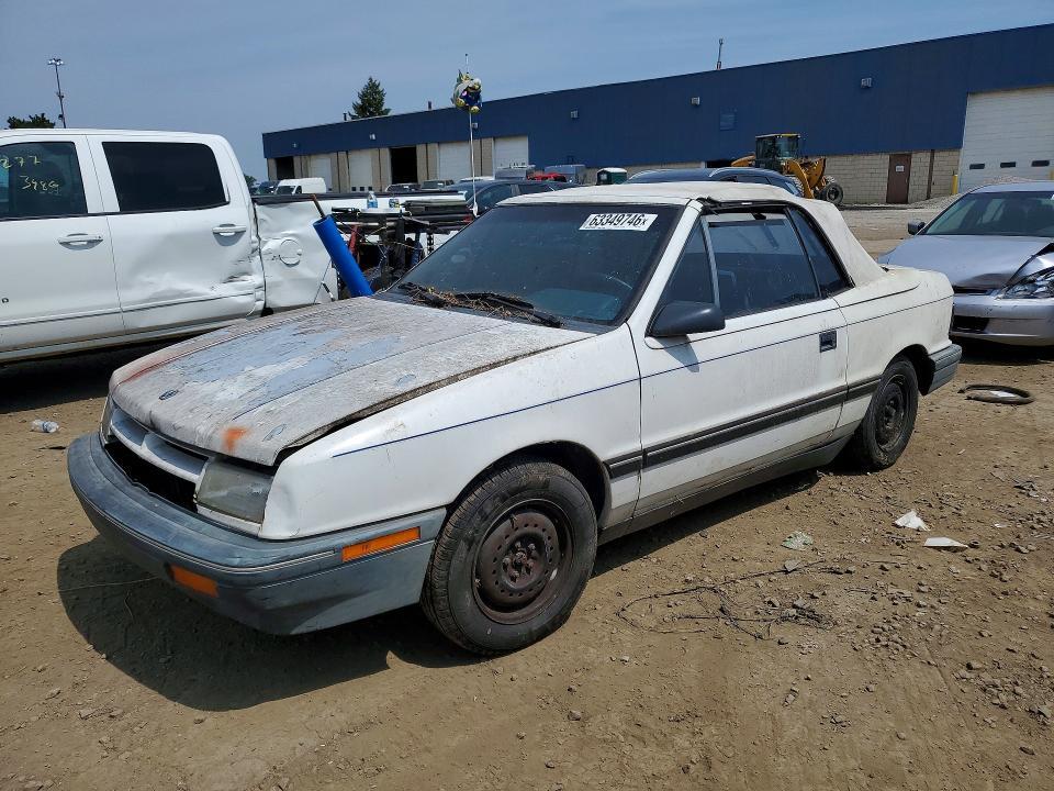 1991 DODGE SHADOW 3B3XP45K8MT628409
