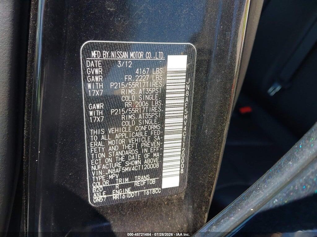 JN8AF5MV4CT120008 2012 NISSAN JUKE photo no. 9