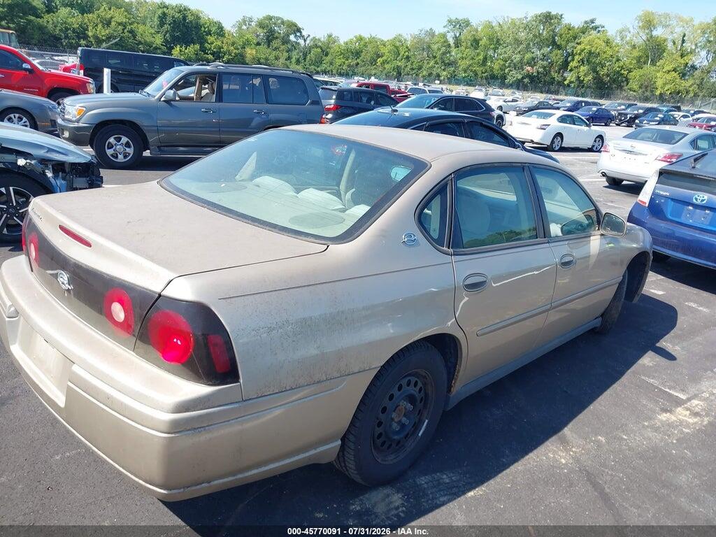 2G1WF52E759107437 2005 CHEVROLET IMPALA photo no. 4