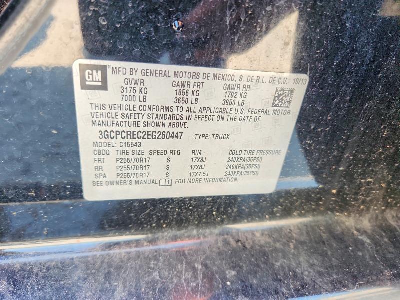 3GCPCREC2EG260447 2014 CHEVROLET SILVERADO photo no. 12