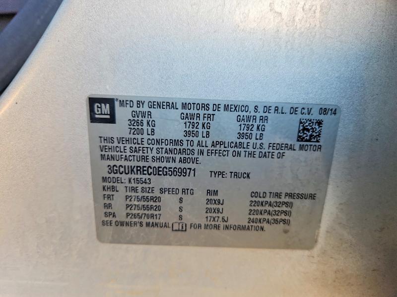 3GCUKREC0EG569971 2014 CHEVROLET SILVERADO photo no. 12