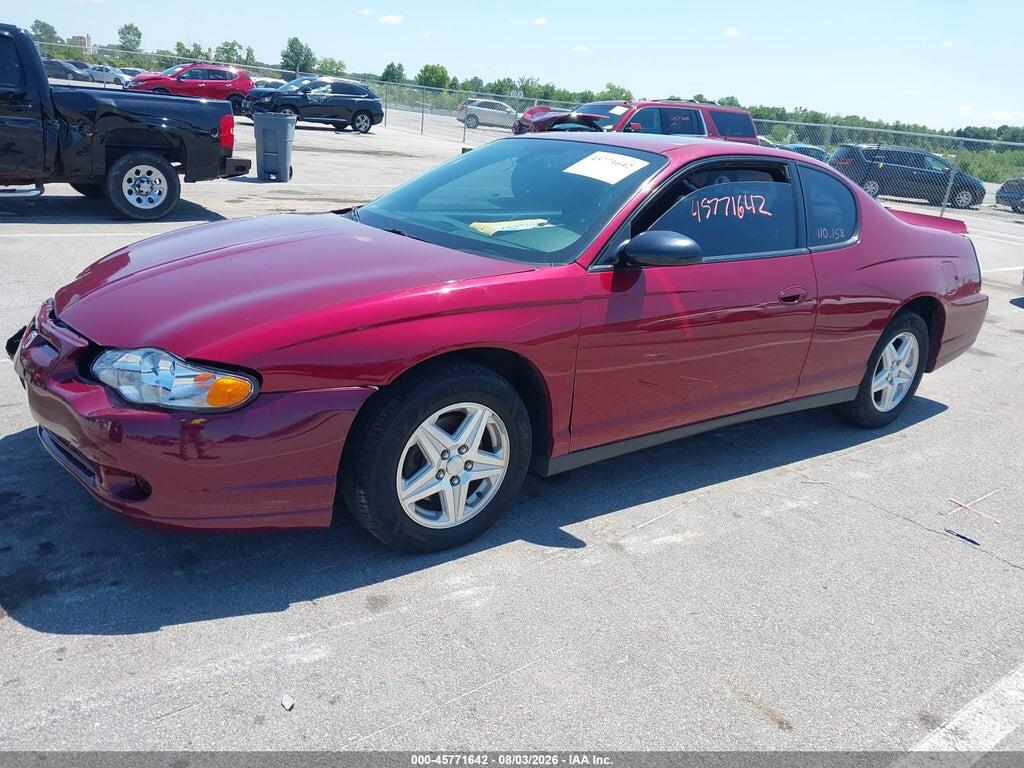 2G1WW12E159387347 2005 CHEVROLET MONTE CARLO photo no. 2