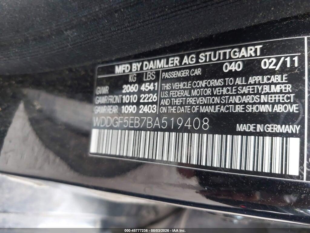 WDDGF5EB7BA519408 2011 MERCEDES-BENZ C 300 photo no. 9