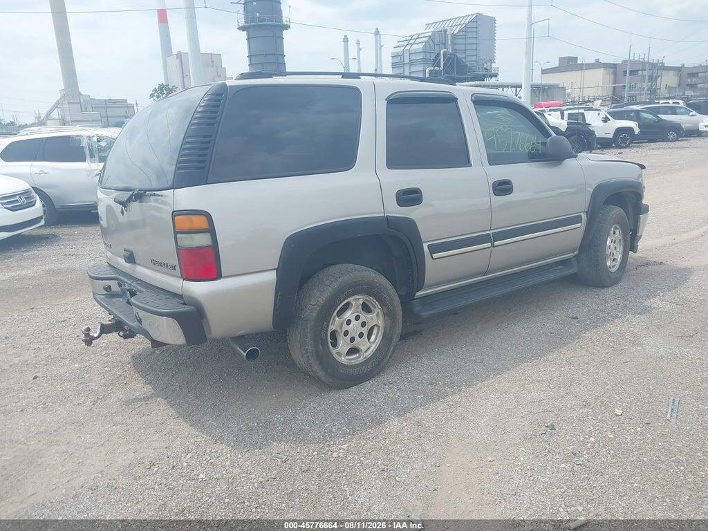 1GNEK13T25J171644 2005 CHEVROLET TAHOE photo no. 4