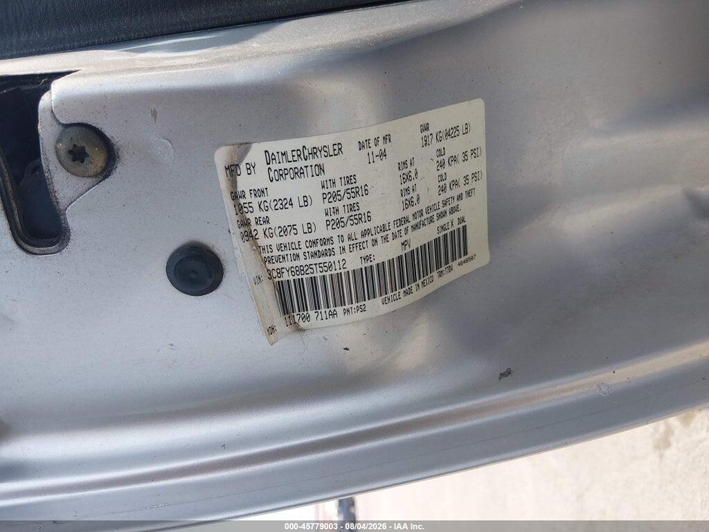 3C8FY68B25T550112 2005 CHRYSLER PT CRUISER photo no. 9