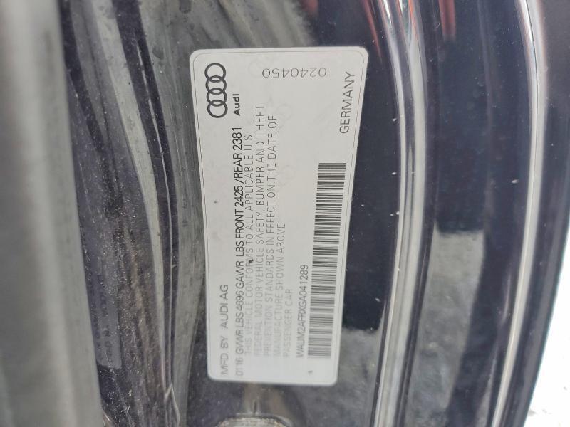 2016 AUDI A5 PREMIUM PLUS S-LINE — Фото 12 из 12
