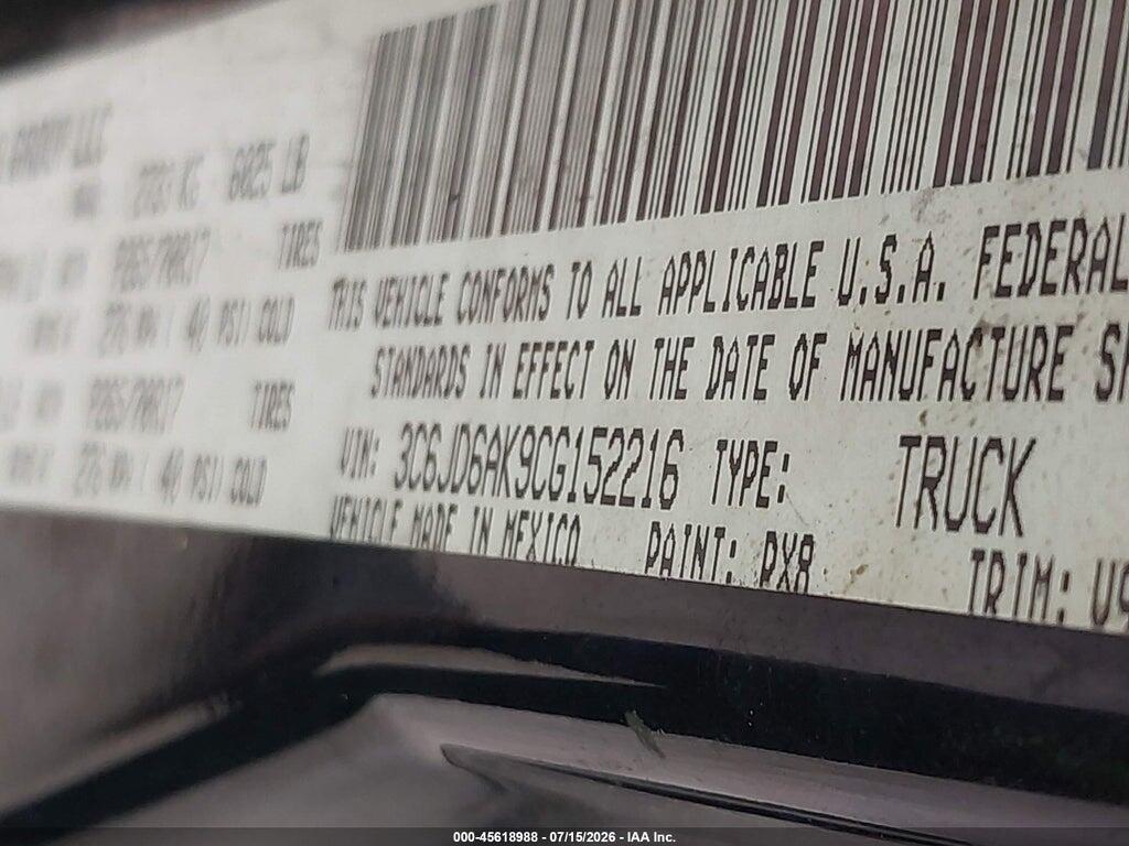 3C6JD6AK9CG152216 2012 DODGE RAM 1500 photo no. 9
