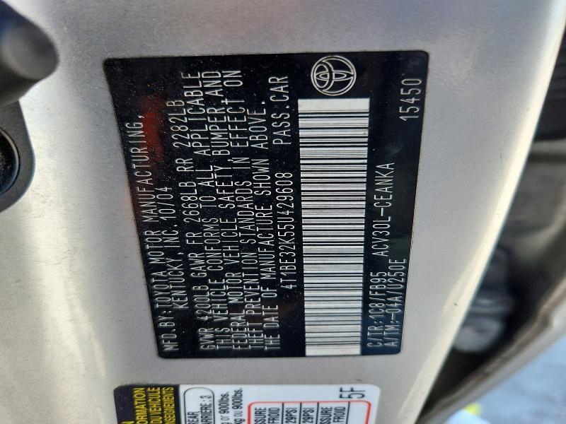 2005 TOYOTA CAMRY LE — Фото 12 из 12