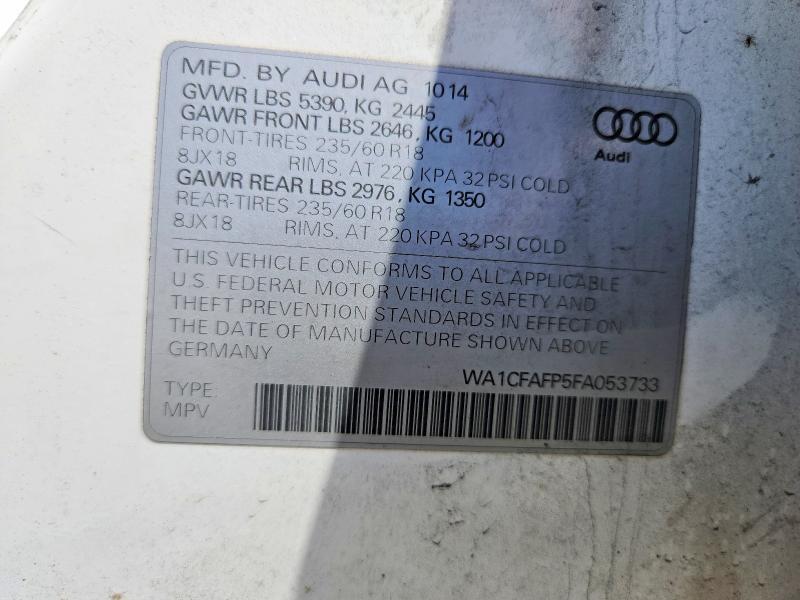 2015 AUDI Q5 PREMIUM — Фото 13 из 13